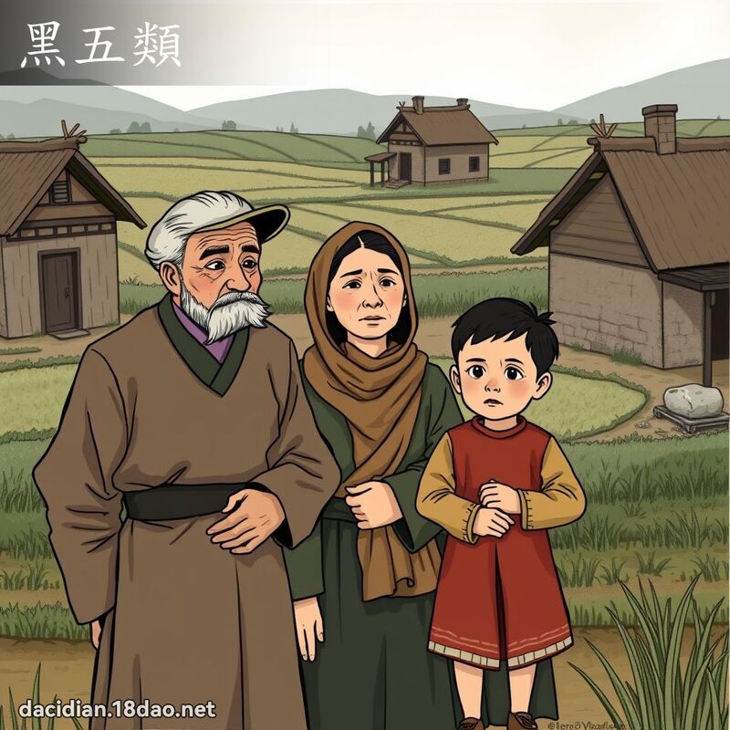 黑五類 - 國語大辭典配圖