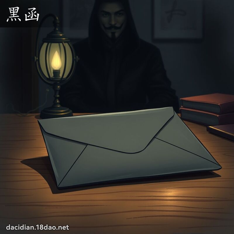 黑函 - 国语大辞典配图