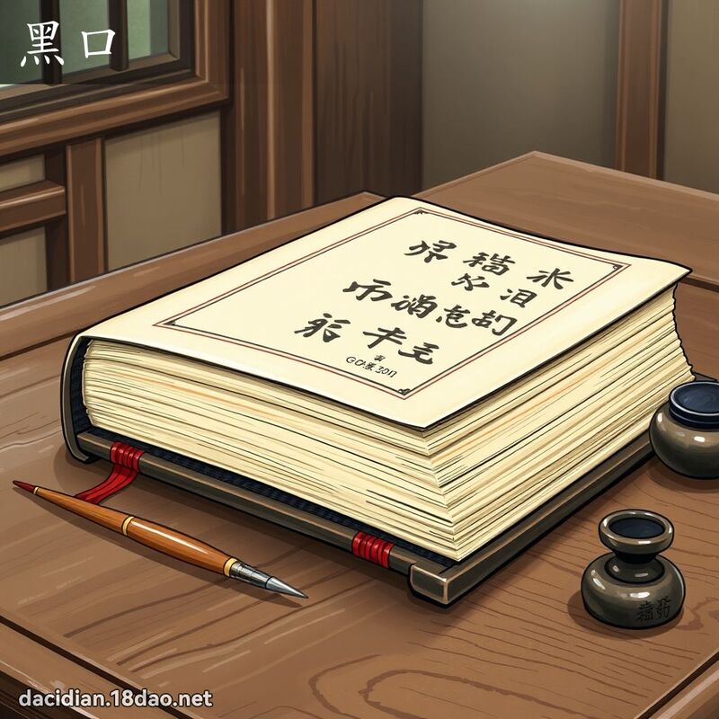 黑口 - 国语大辞典配图