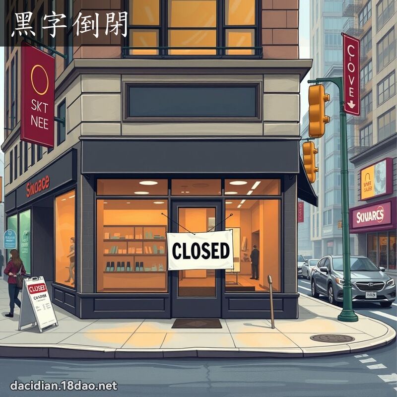 黑字倒閉 - 國語大辭典配圖