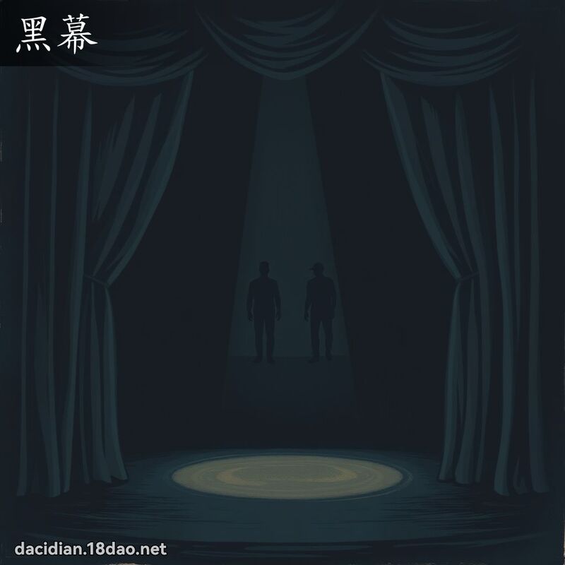 黑幕 - 国语大辞典配图