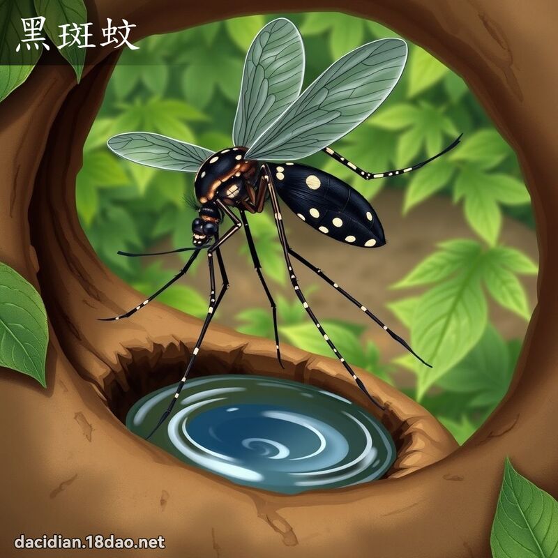 黑斑蚊 - 國語大辭典配圖