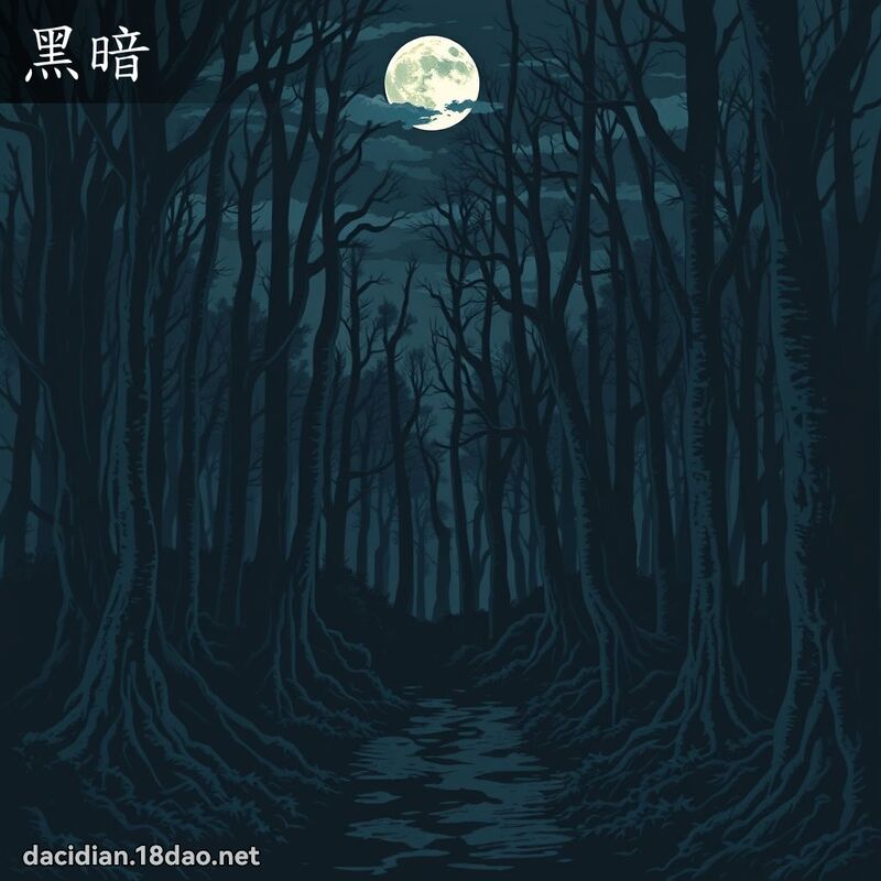 黑暗 - 國語大辭典配圖