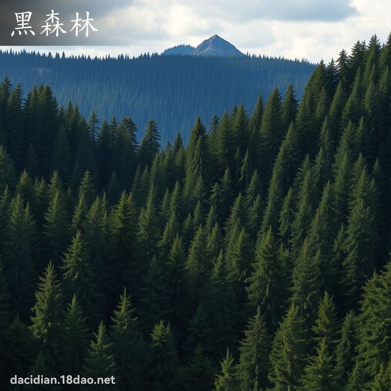 黑森林 - 國語大辭典配圖