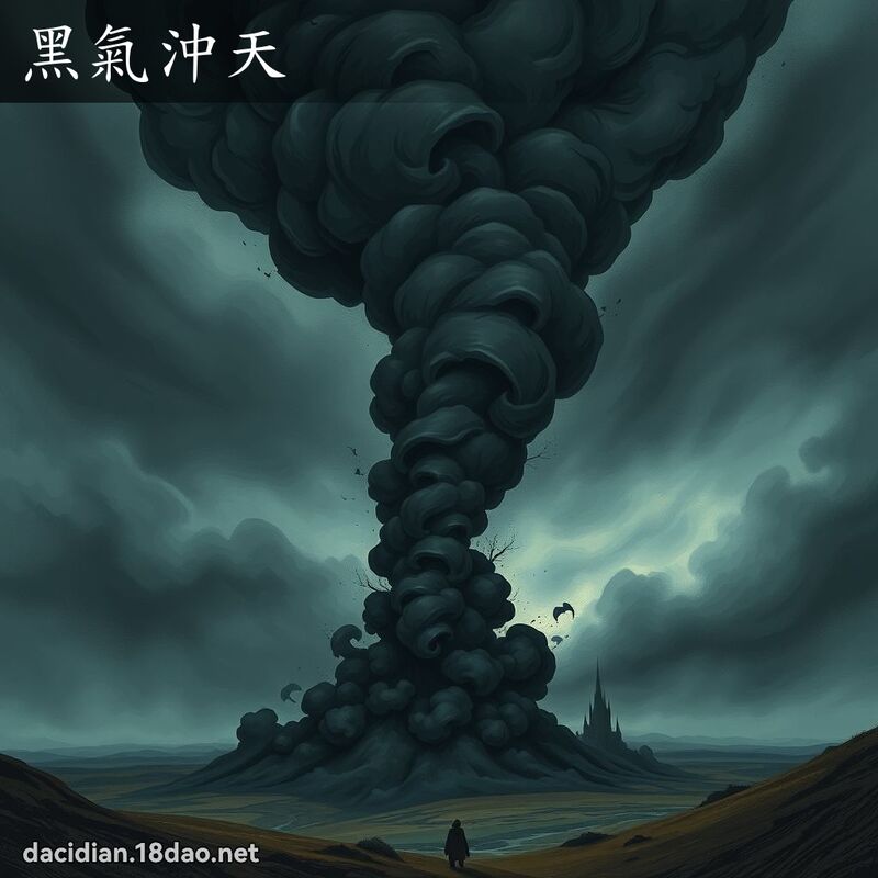 黑氣沖天 - 國語大辭典配圖