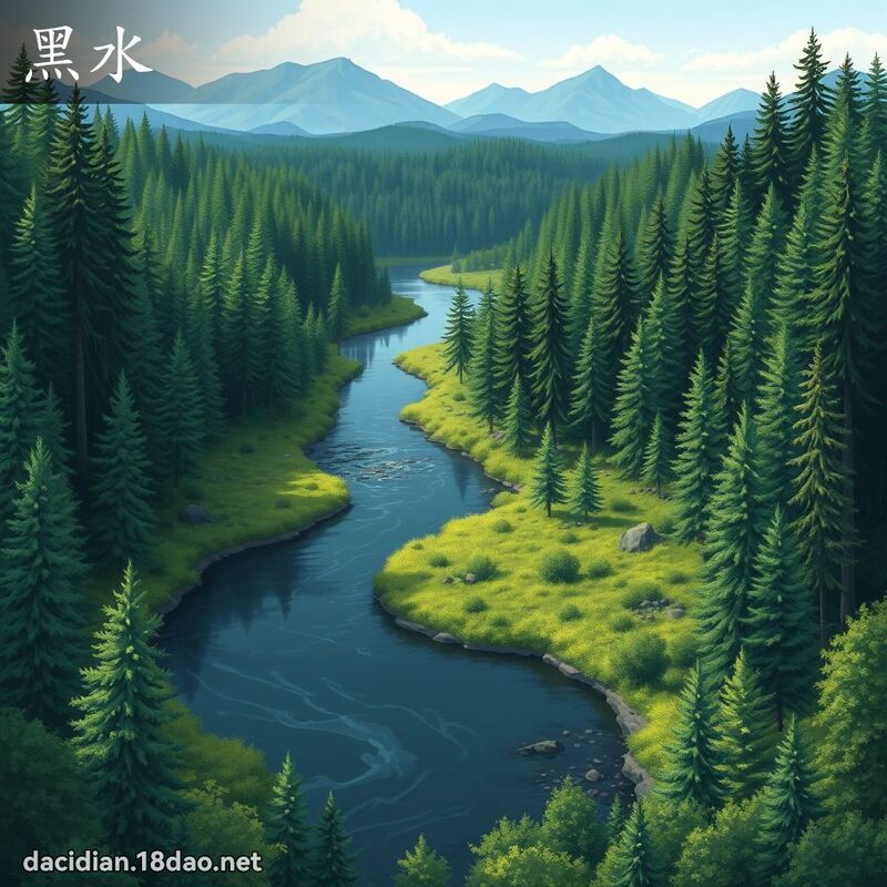 黑水 - 國語大辭典配圖