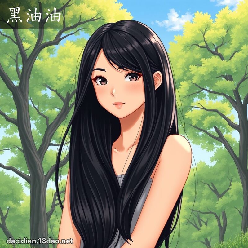 黑油油 - 國語大辭典配圖