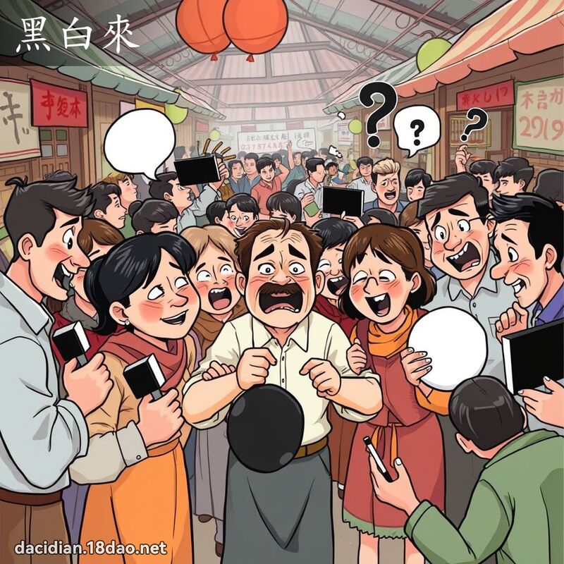 黑白来 - 国语大辞典配图