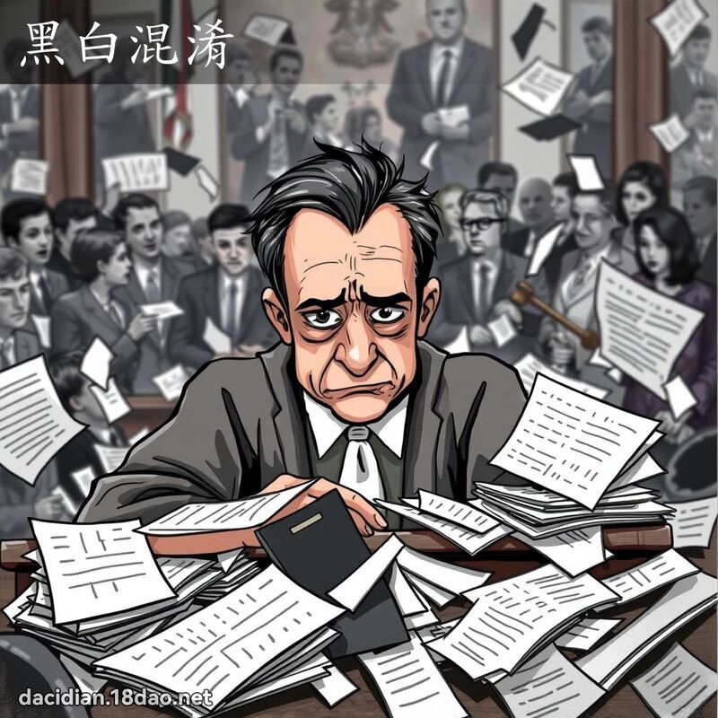黑白混淆 - 國語大辭典配圖
