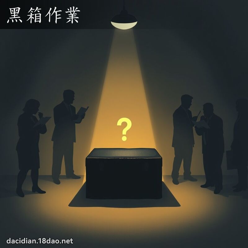 黑箱作業 - 國語大辭典配圖