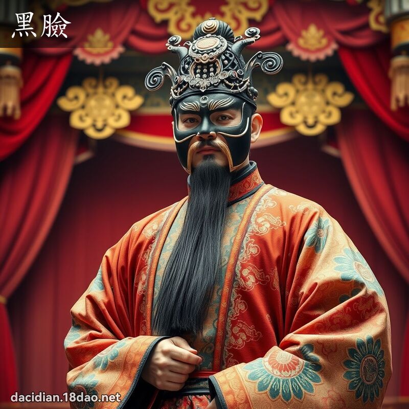 黑脸 - 国语大辞典配图