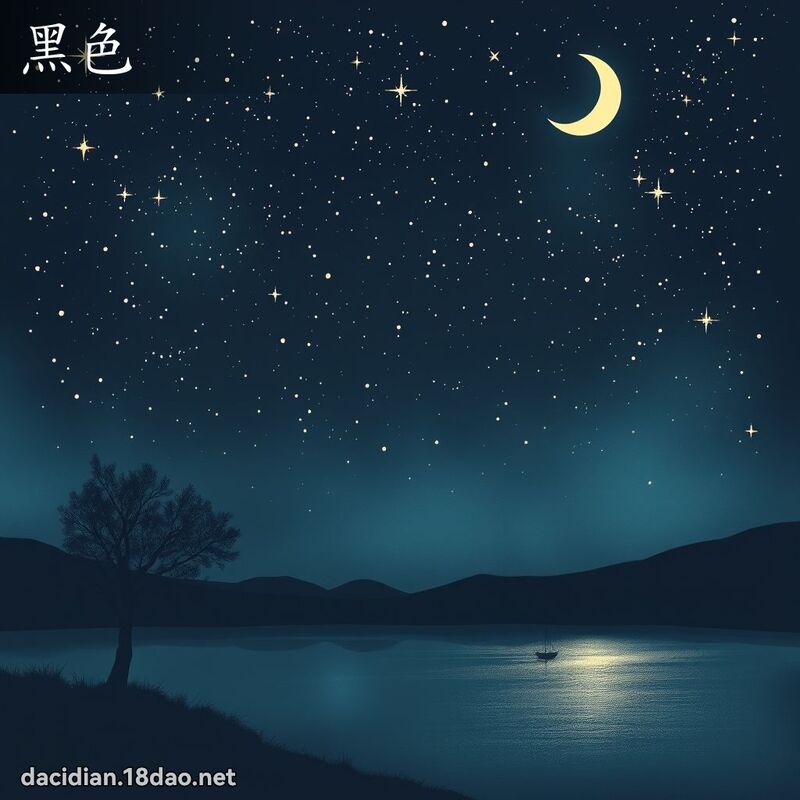 黑色 - 國語大辭典配圖