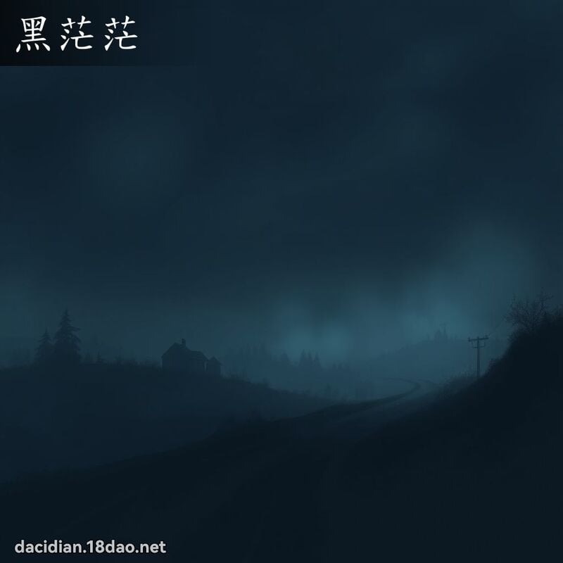 黑茫茫 - 国语大辞典配图