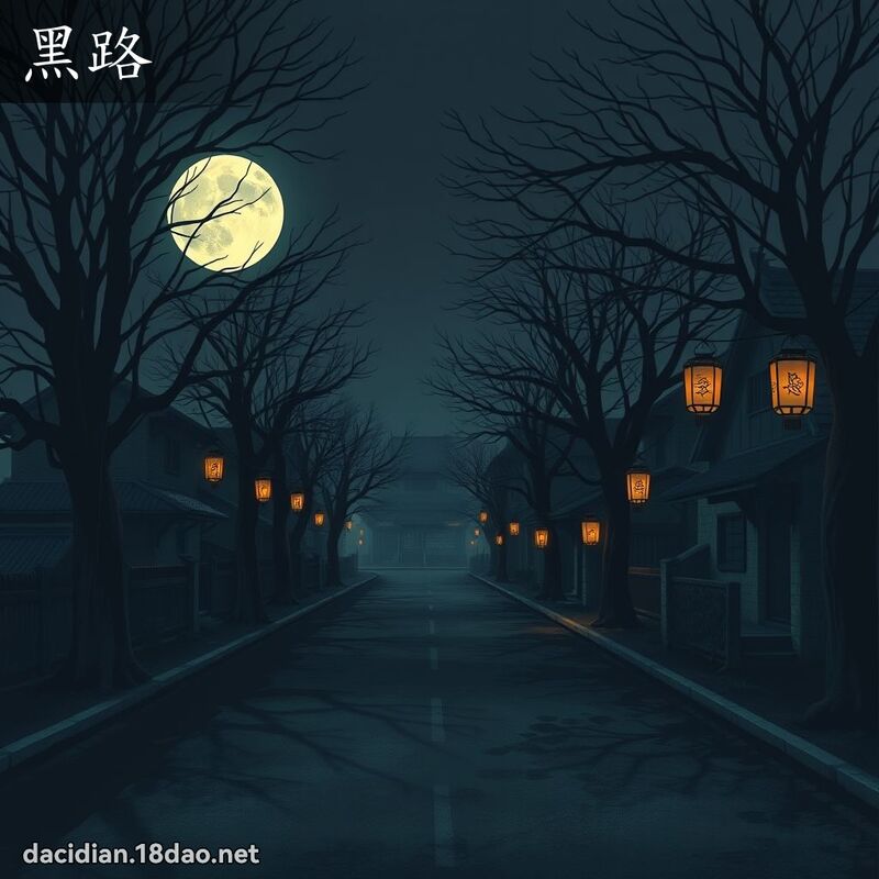 黑路 - 国语大辞典配图