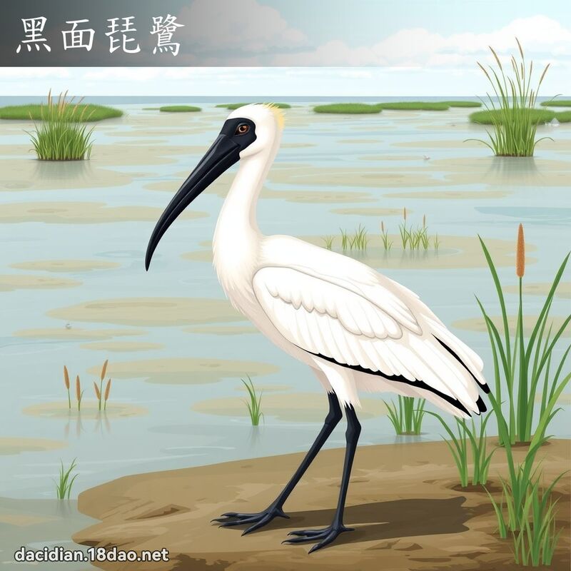 黑面琵鷺 - 國語大辭典配圖