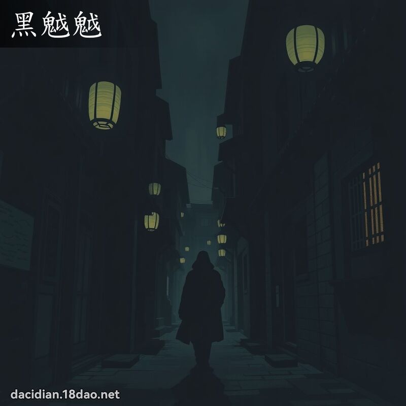 黑魆魆 - 国语大辞典配图