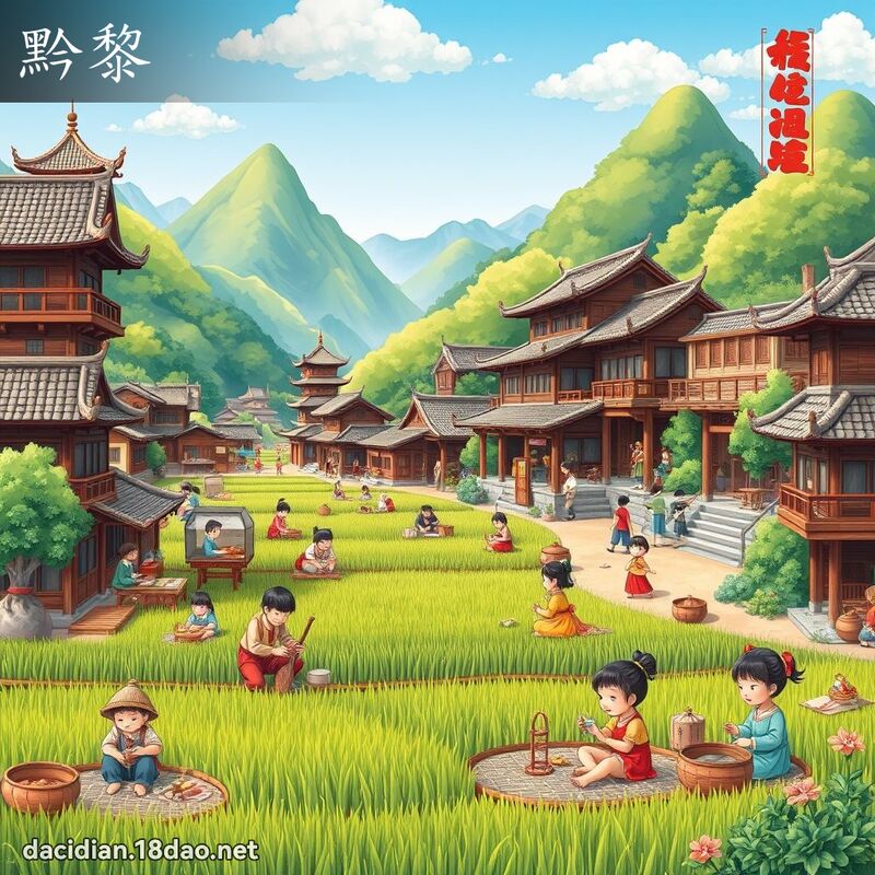 黔黎 - 國語大辭典配圖