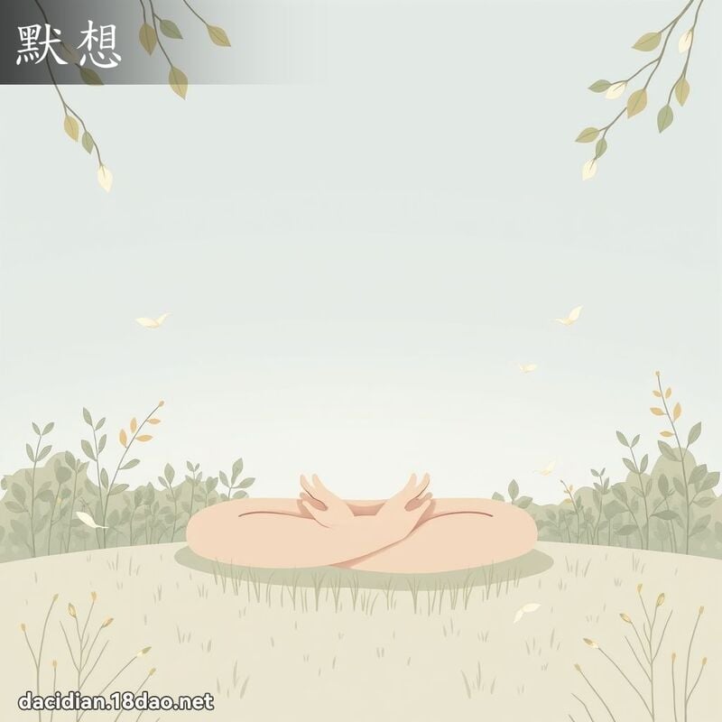 默想 - 國語大辭典配圖