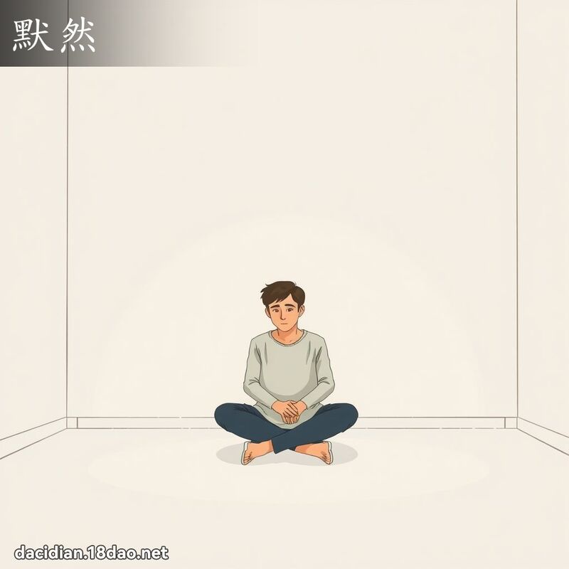 默然 - 国语大辞典配图