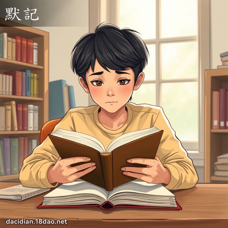 默記 - 國語大辭典配圖