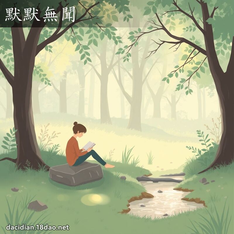 默默無聞 - 國語大辭典配圖