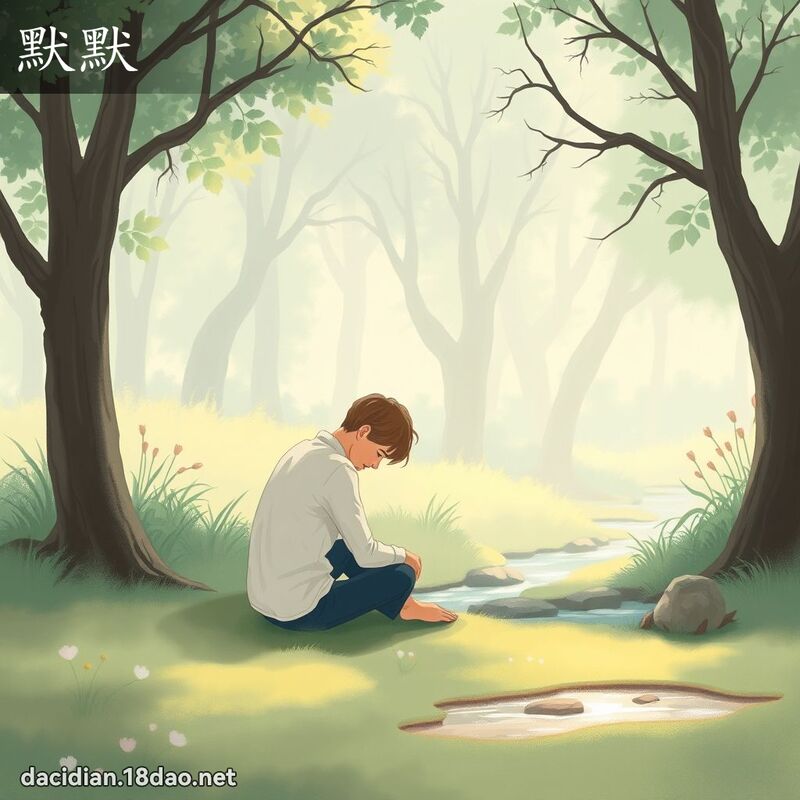 默默 - 国语大辞典配图