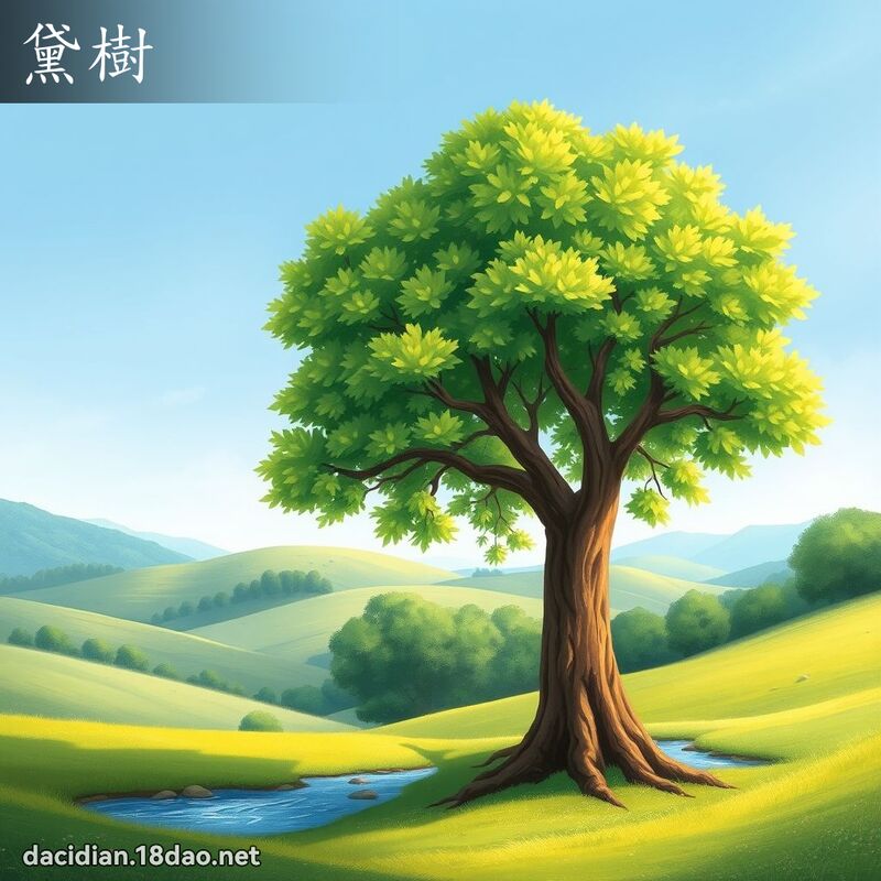 黛树 - 国语大辞典配图