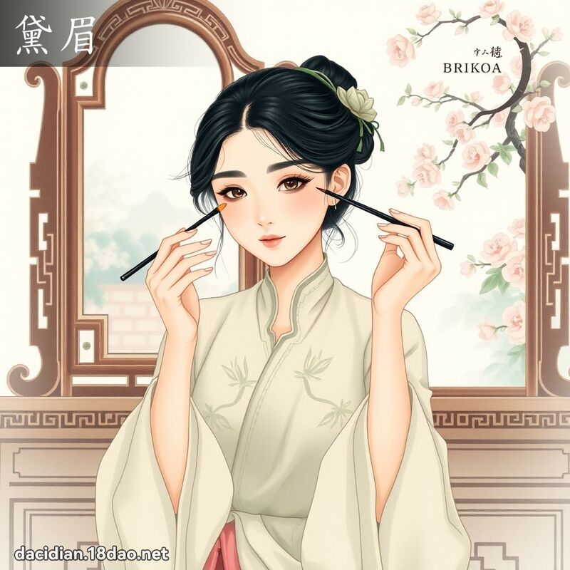 黛眉 - 國語大辭典配圖