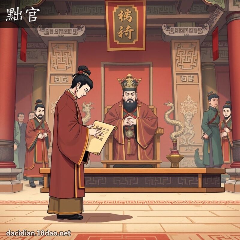 黜官 - 國語大辭典配圖