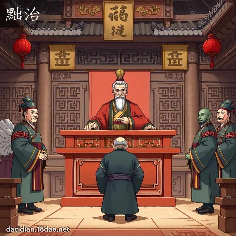 黜治 - 国语大辞典配图