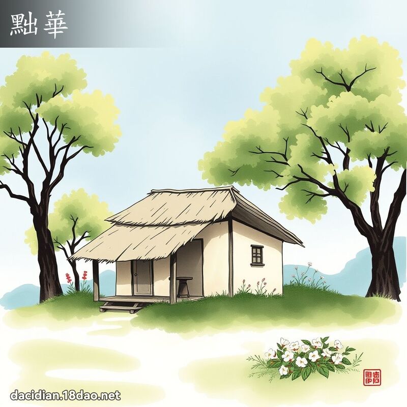 黜华 - 国语大辞典配图