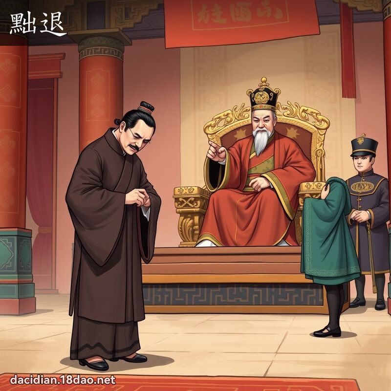 黜退 - 国语大辞典配图