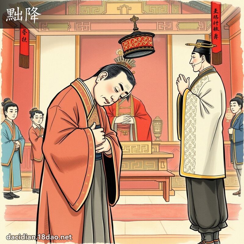黜降 - 国语大辞典配图
