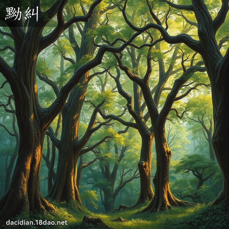 黝糾 - 國語大辭典配圖