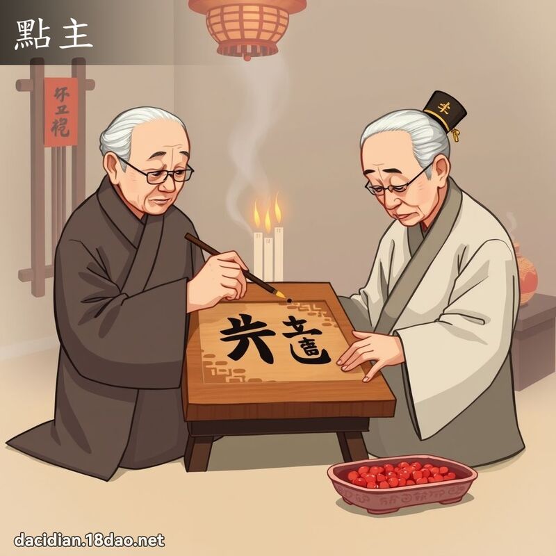 點主 - 國語大辭典配圖