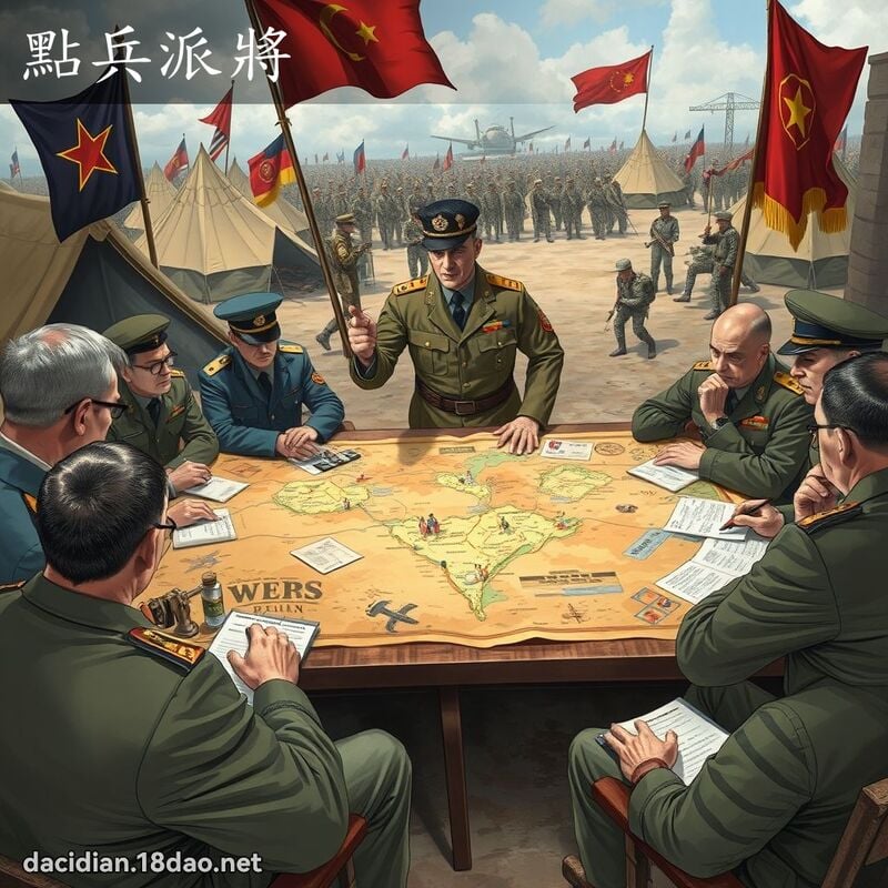 點兵派將 - 國語大辭典配圖