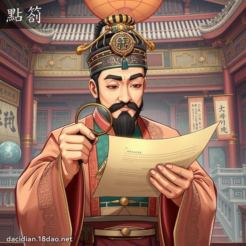 點劄 - 國語大辭典配圖