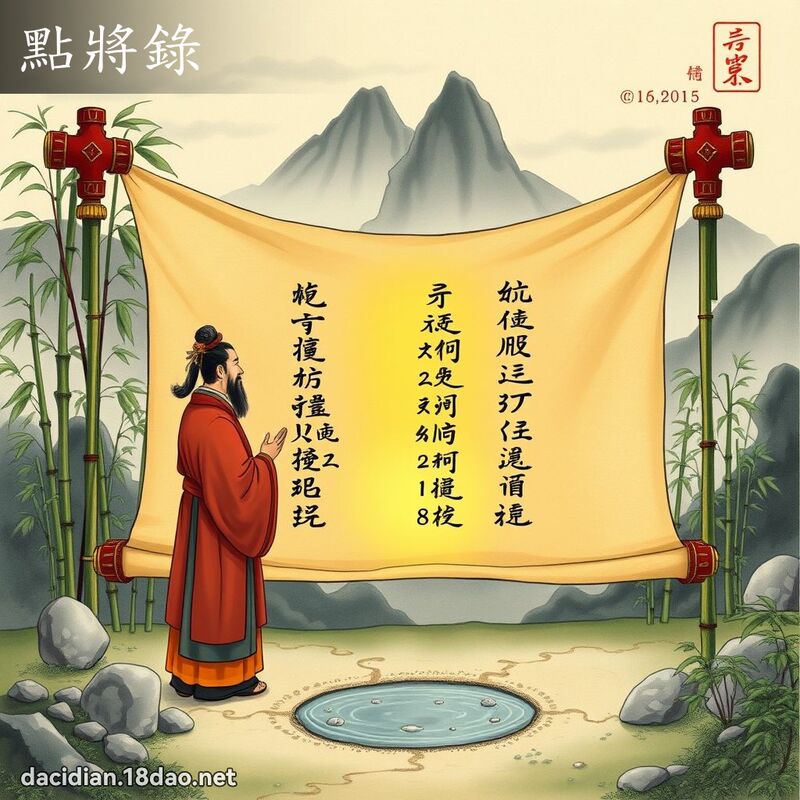 點將錄 - 國語大辭典配圖