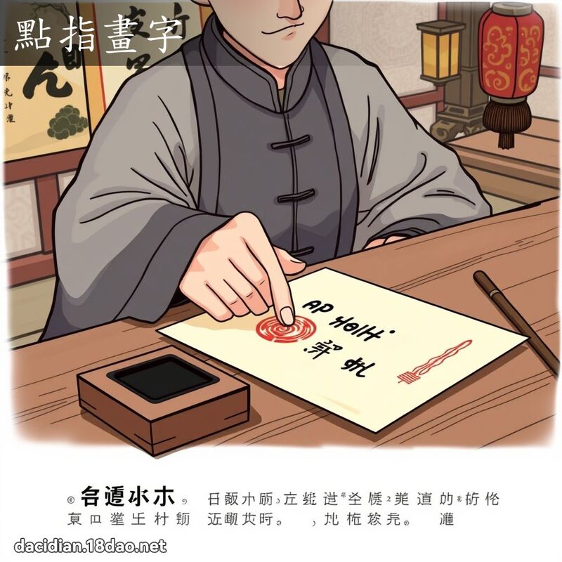 點指畫字 - 國語大辭典配圖