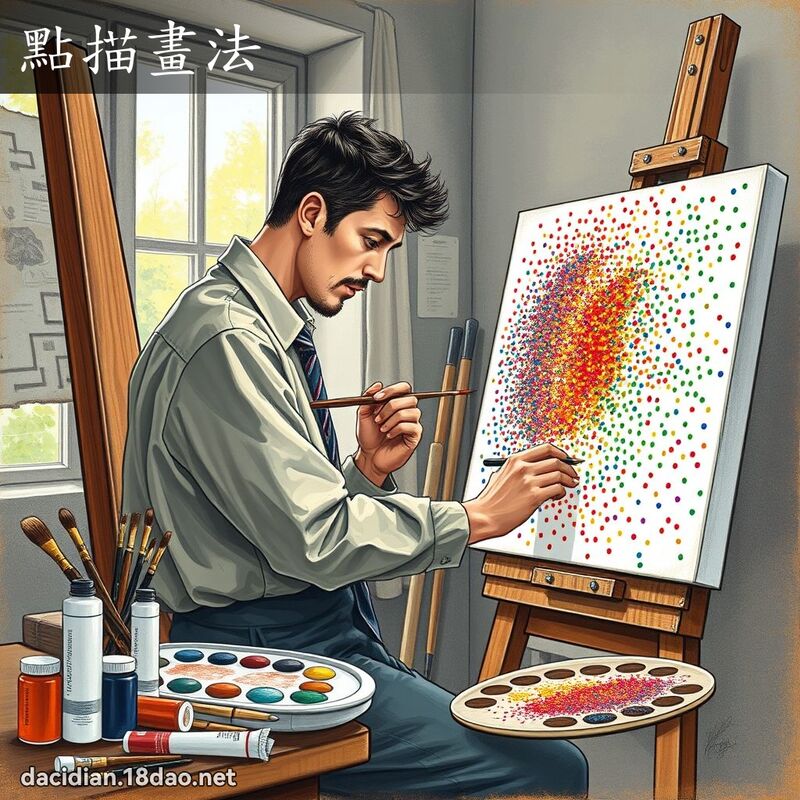 點描畫法 - 國語大辭典配圖