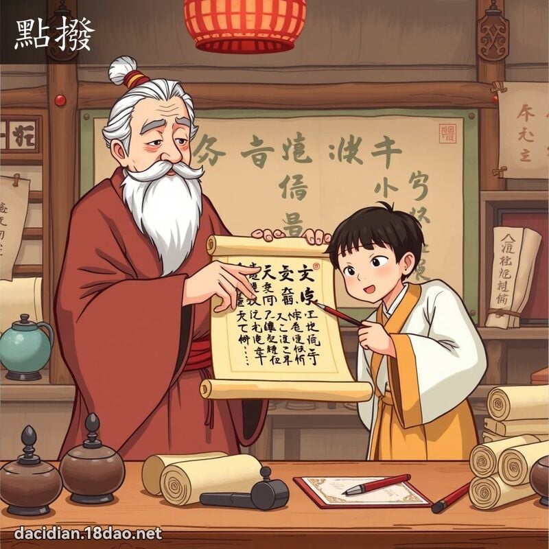 点拨 - 国语大辞典配图