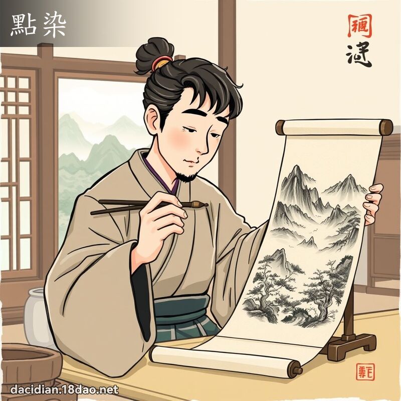 點染 - 國語大辭典配圖
