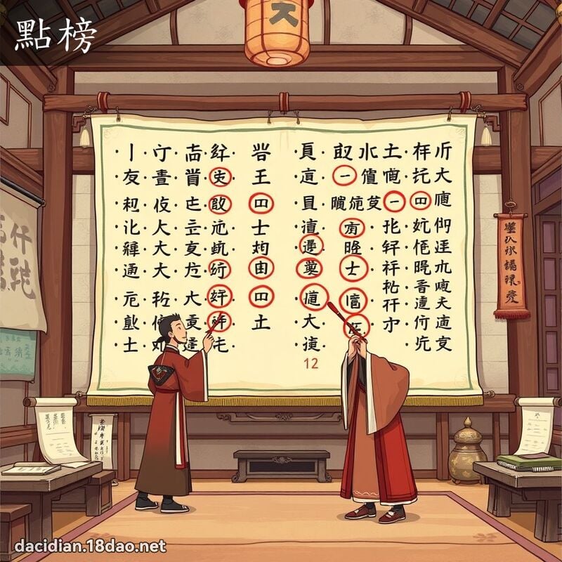 点榜 - 国语大辞典配图