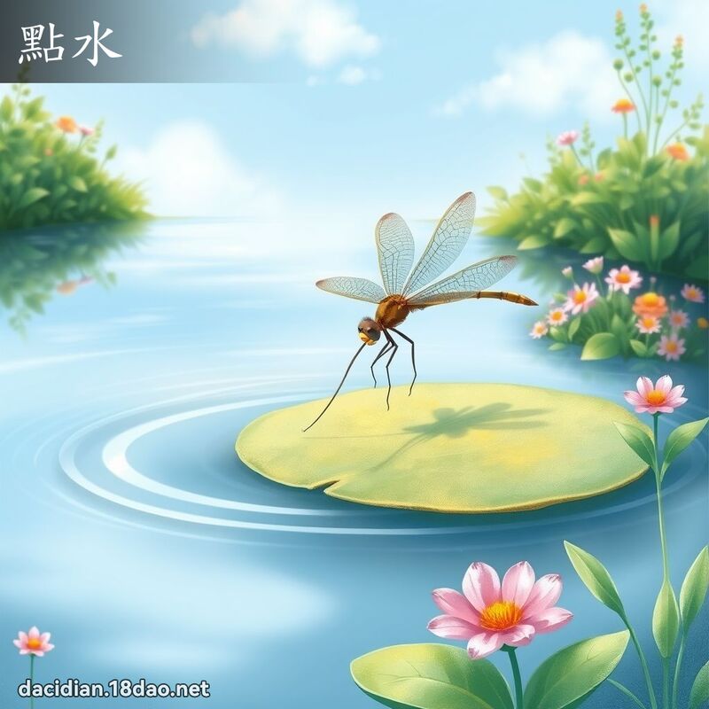 点水 - 国语大辞典配图