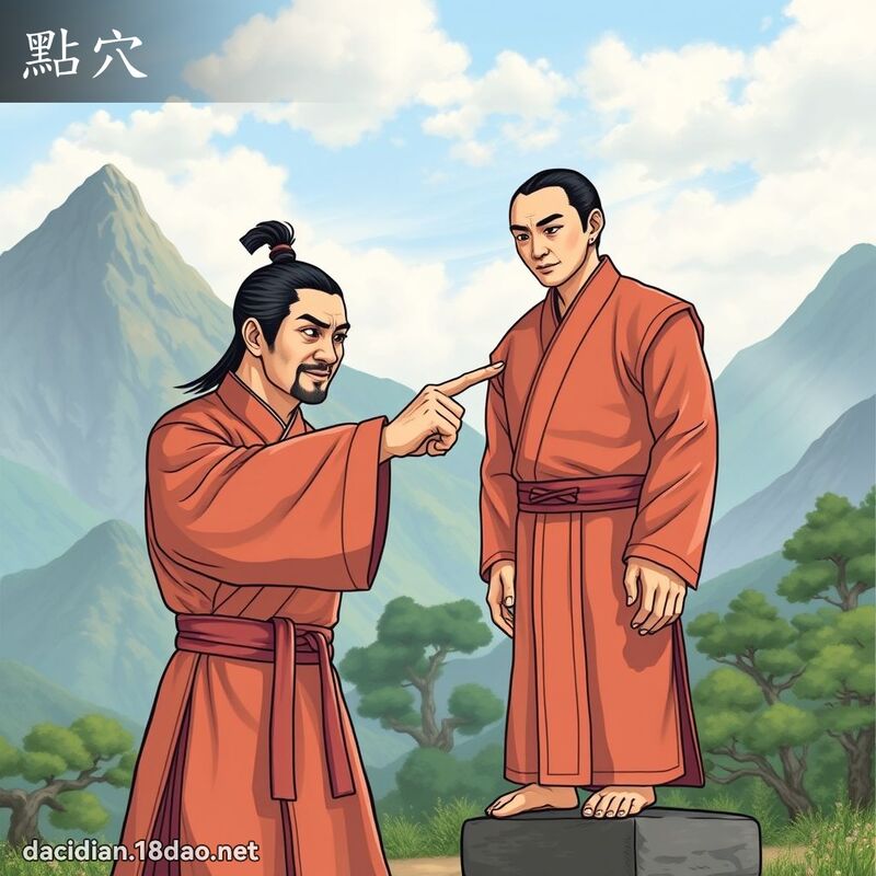 點穴 - 國語大辭典配圖