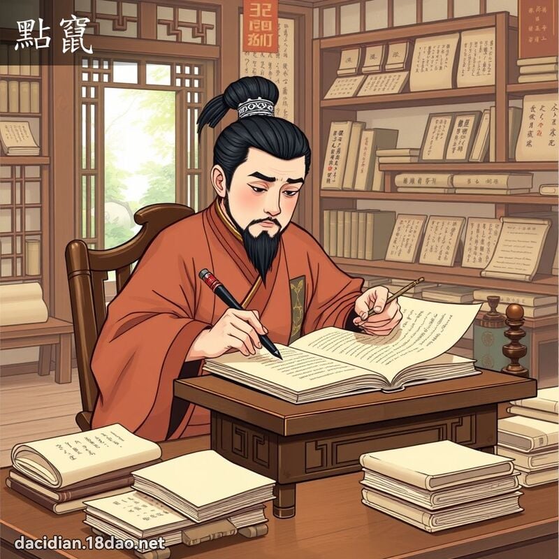 點竄 - 國語大辭典配圖