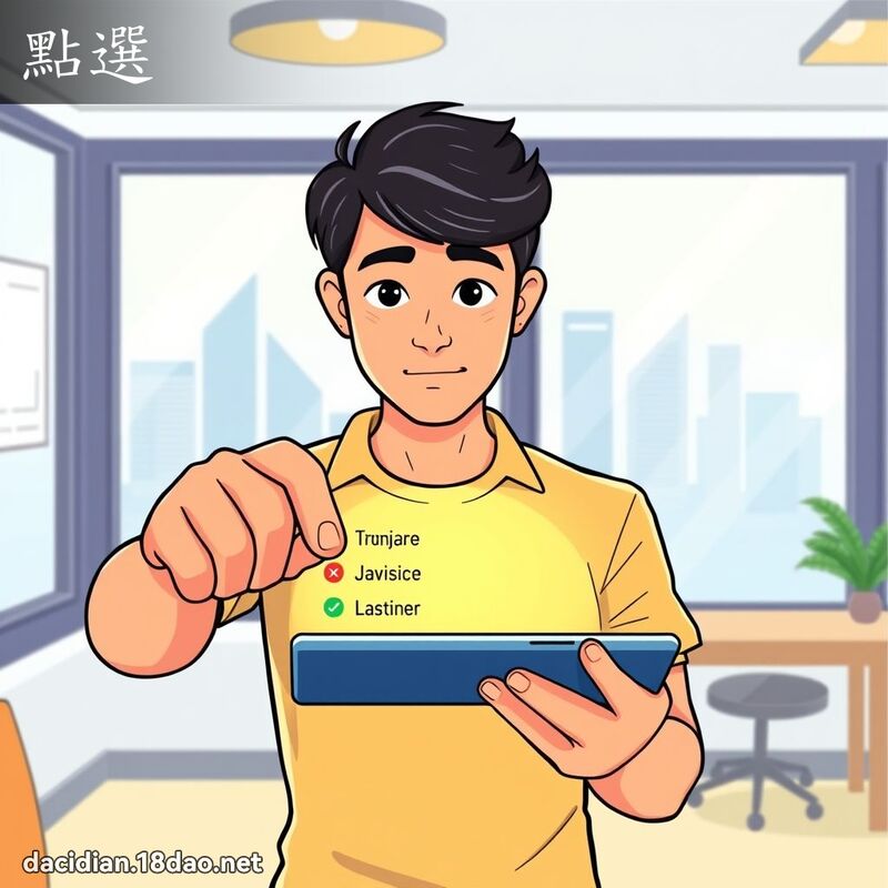 點選 - 國語大辭典配圖