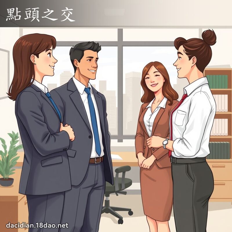 点头之交 - 国语大辞典配图