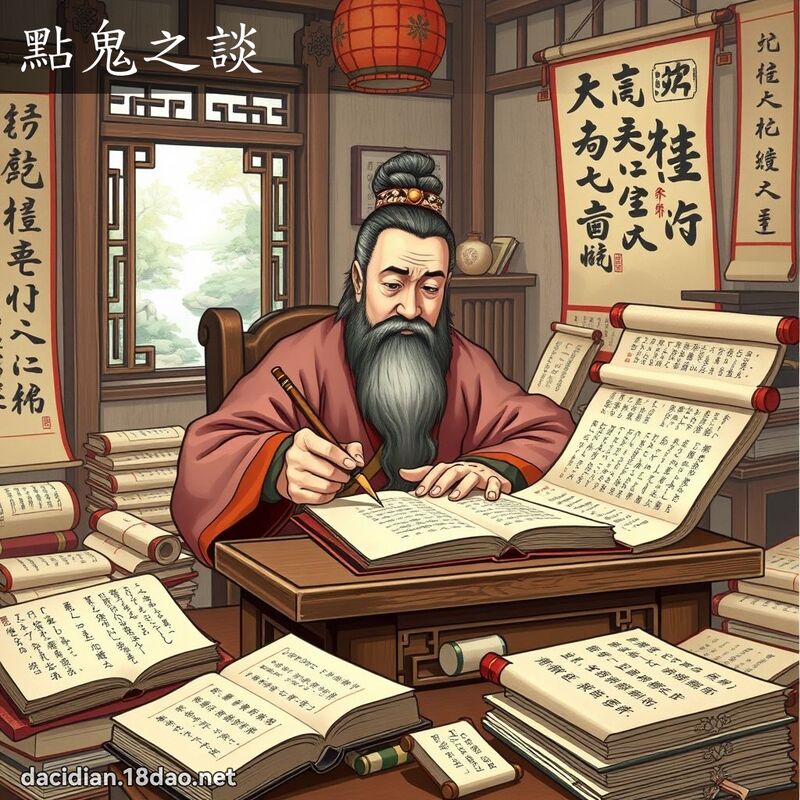 點鬼之談 - 國語大辭典配圖