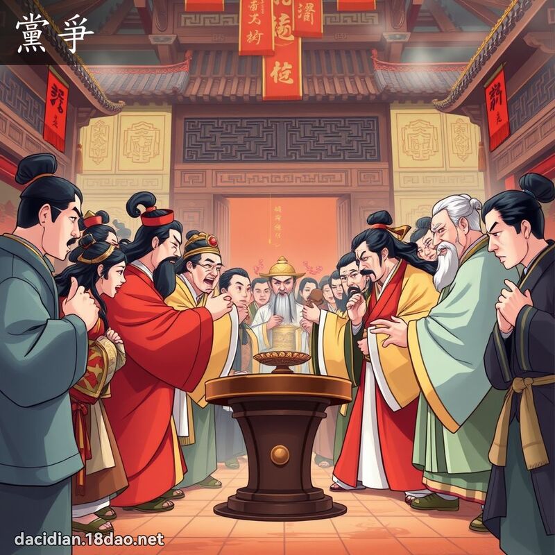 黨爭 - 國語大辭典配圖